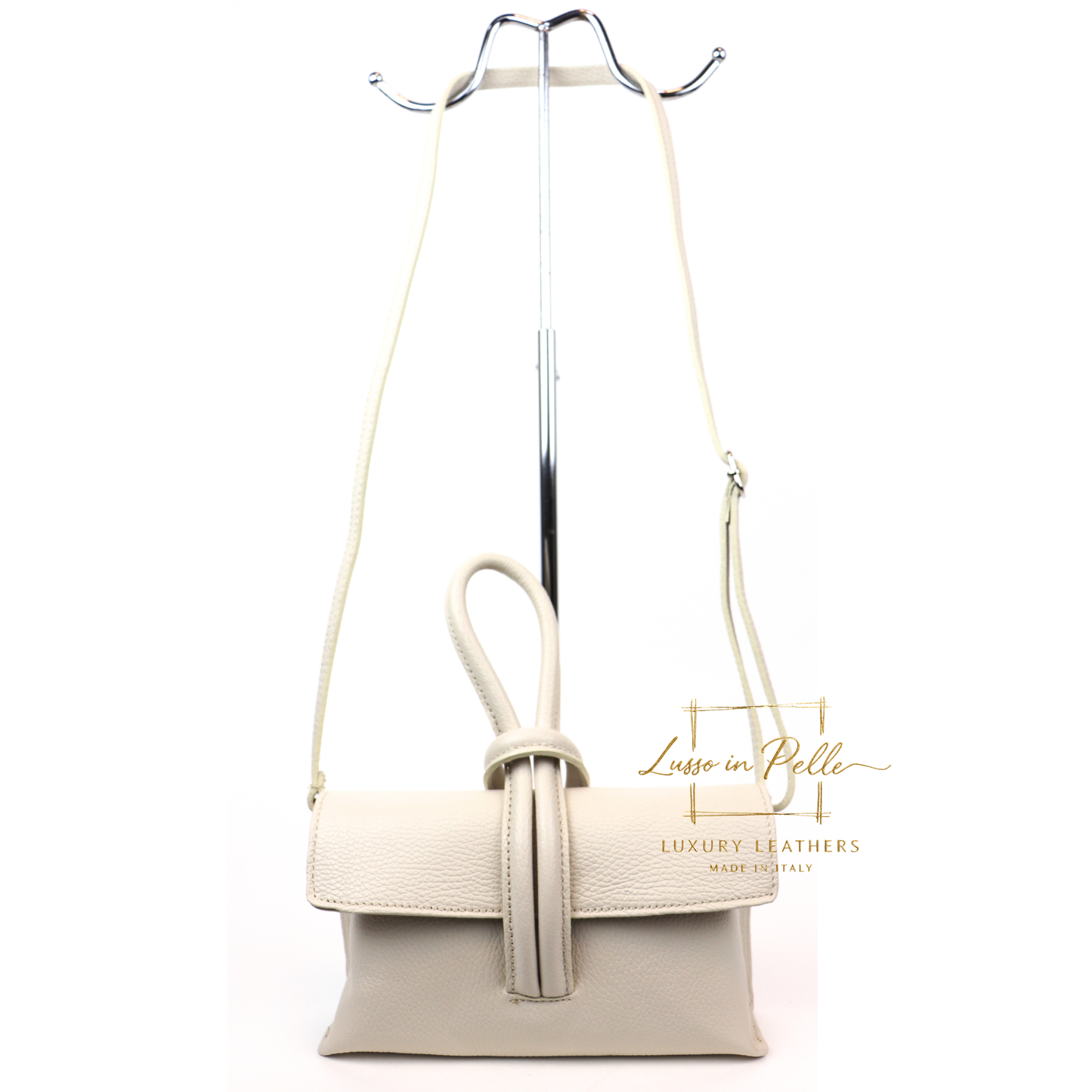 Rose Italian Leather Versatile Leather Bag - Wrist Bag - Clutch Bag