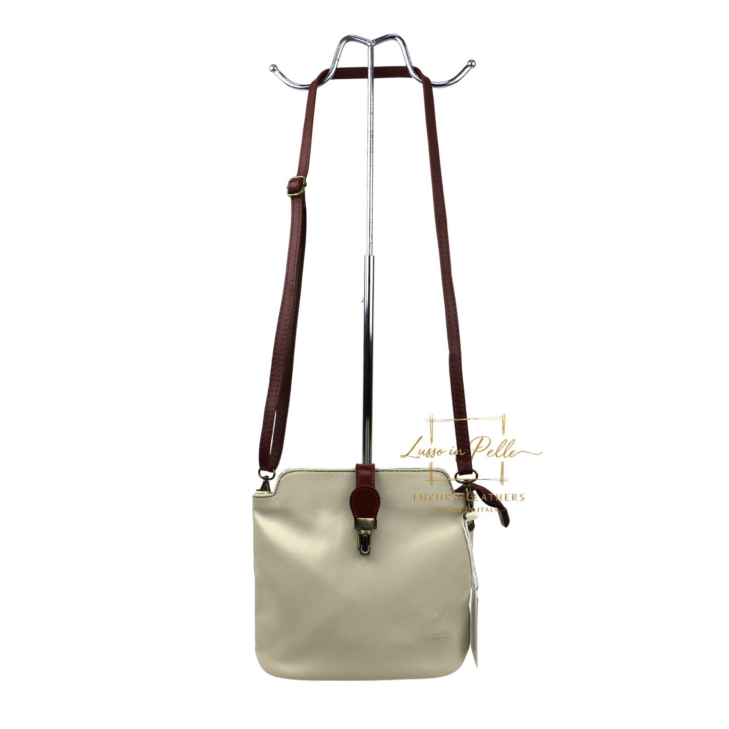 Vera Pelle Leather Crossbody Bag