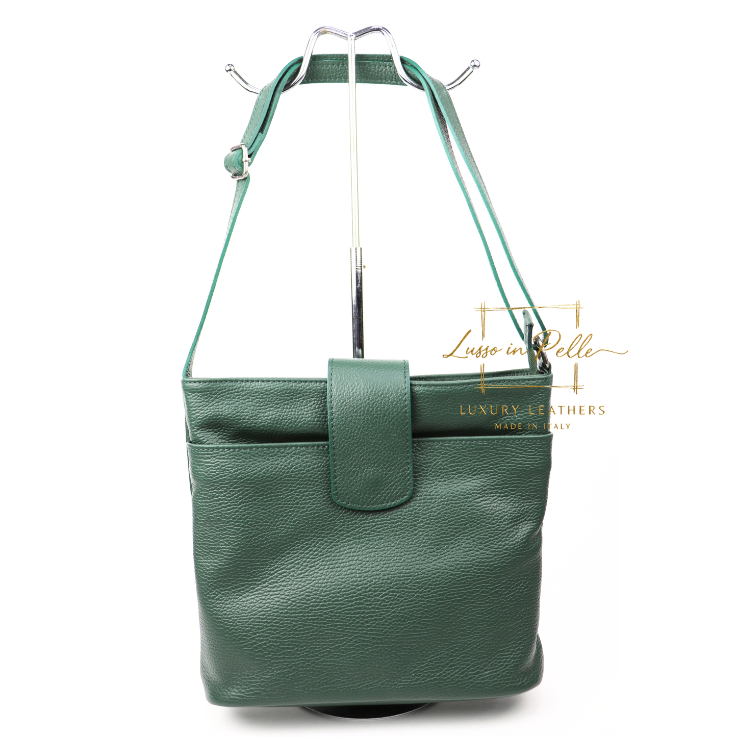 Italian Leather Shoulder/Crossbody Bag with Adjustable Straps