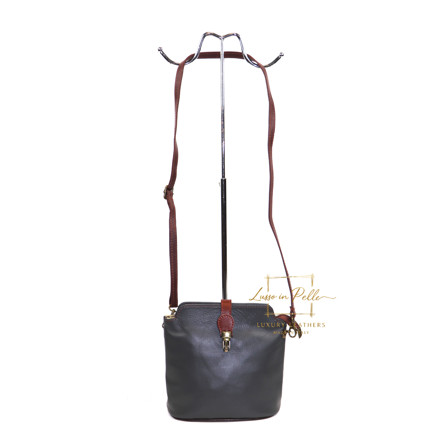 Vera Pelle Leather Crossbody Bag