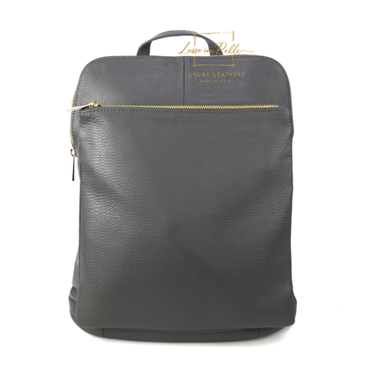 Large Versatile Italian Pebbled Leather Backpack & Crossbody Bag