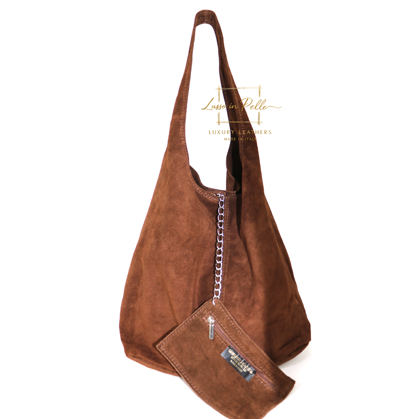 Cali Genuine Suede Hobo Slouchy Shoulder Bag