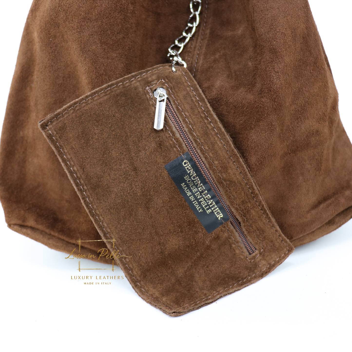 Cali Genuine Suede Hobo Slouchy Shoulder Bag