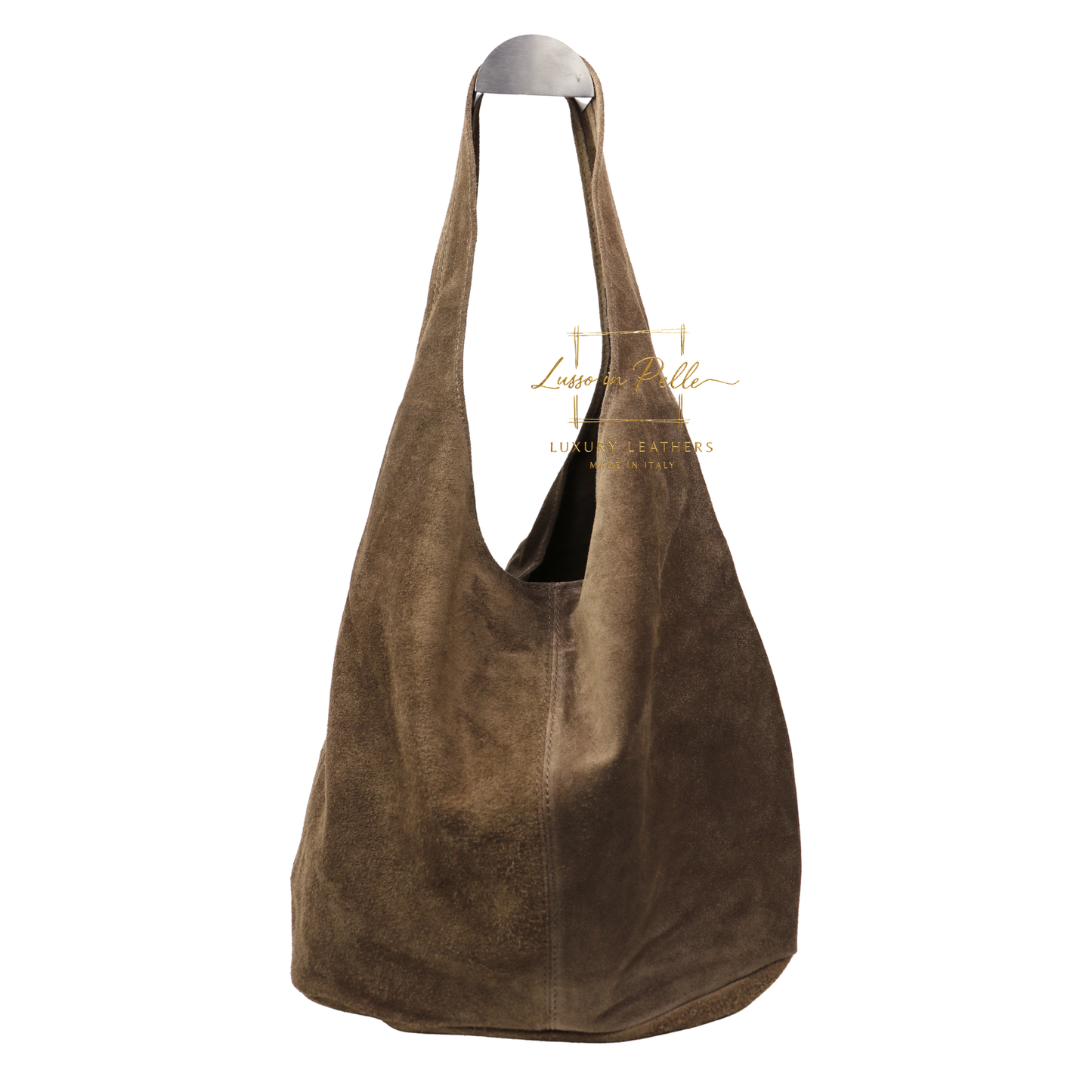 Cali Genuine Suede Hobo Slouchy Shoulder Bag