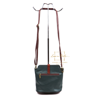 Vera Pelle Leather Crossbody Bag