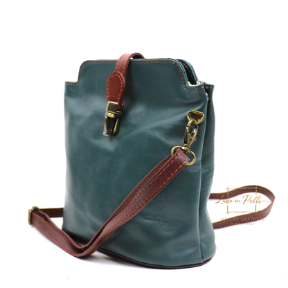 Vera Pelle Leather Crossbody Bag