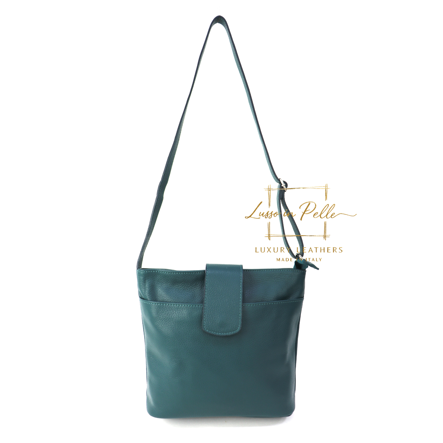 Italian Leather Shoulder/Crossbody Bag with Adjustable Straps