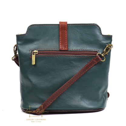 Vera Pelle Leather Crossbody Bag