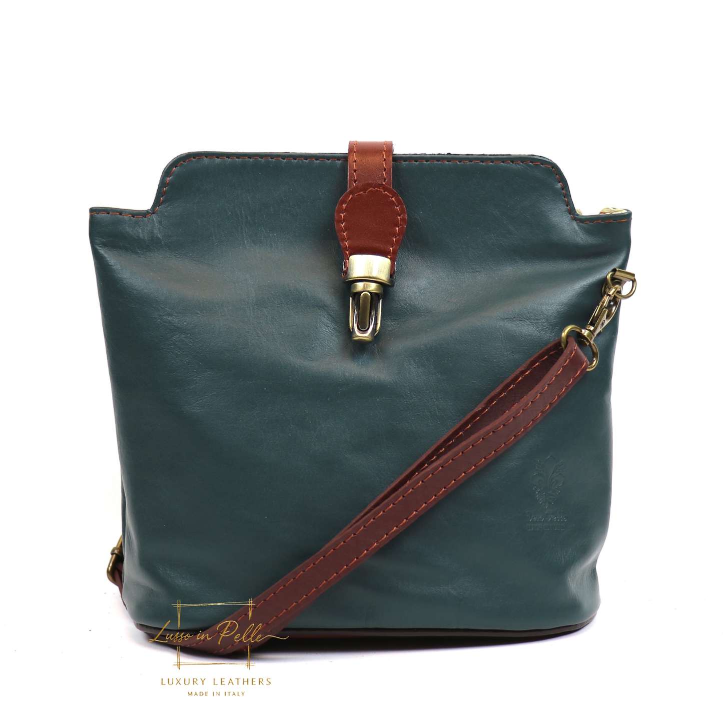 Vera Pelle Leather Crossbody Bag