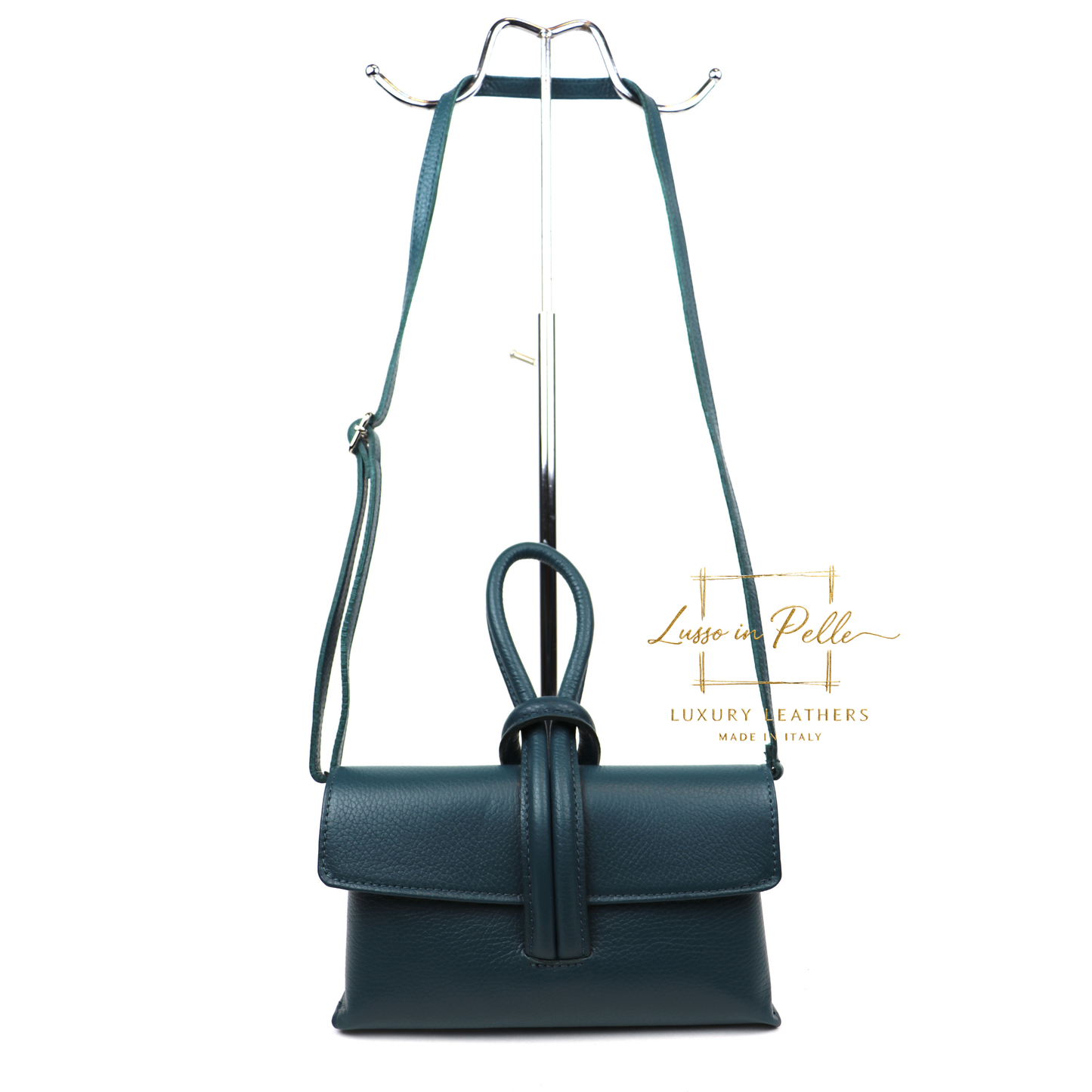 Rose Italian Versatile Leather Bag - Wrist Bag - Clutch Bag