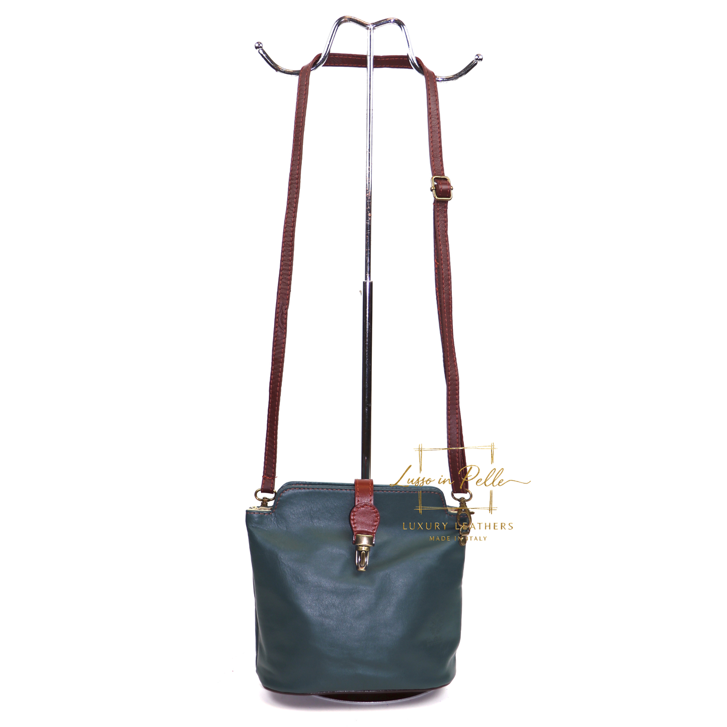 Vera Pelle Leather Crossbody Bag