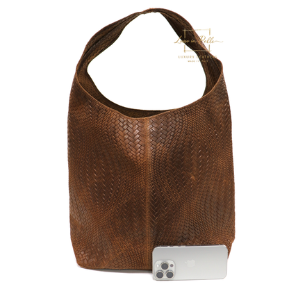Aurora Quilted Suede Hobo Bag