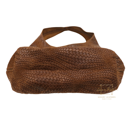 Aurora Quilted Suede Hobo Bag