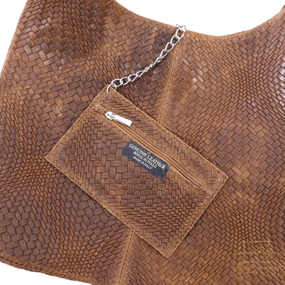 Aurora Quilted Suede Hobo Bag