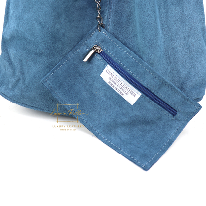 Cali Genuine Suede Hobo Slouchy Shoulder Bag