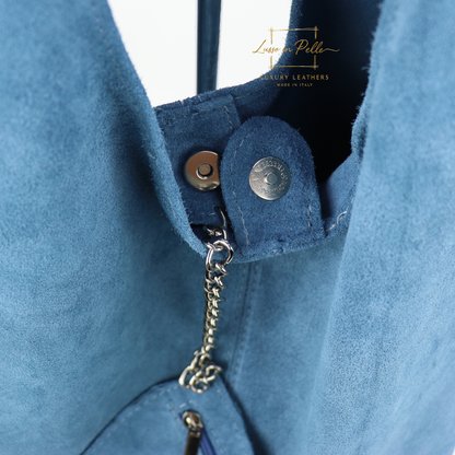 Cali Genuine Suede Hobo Slouchy Shoulder Bag