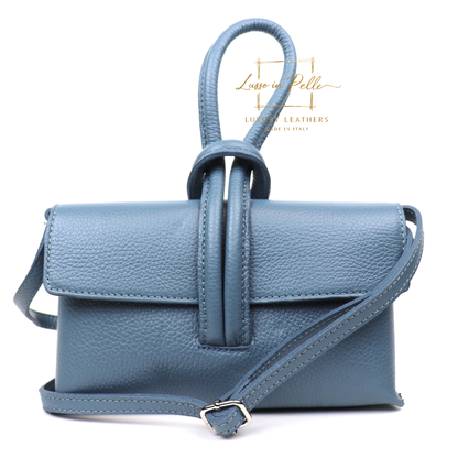 Rose Italian Versatile Leather Bag - Wrist Bag - Clutch Bag