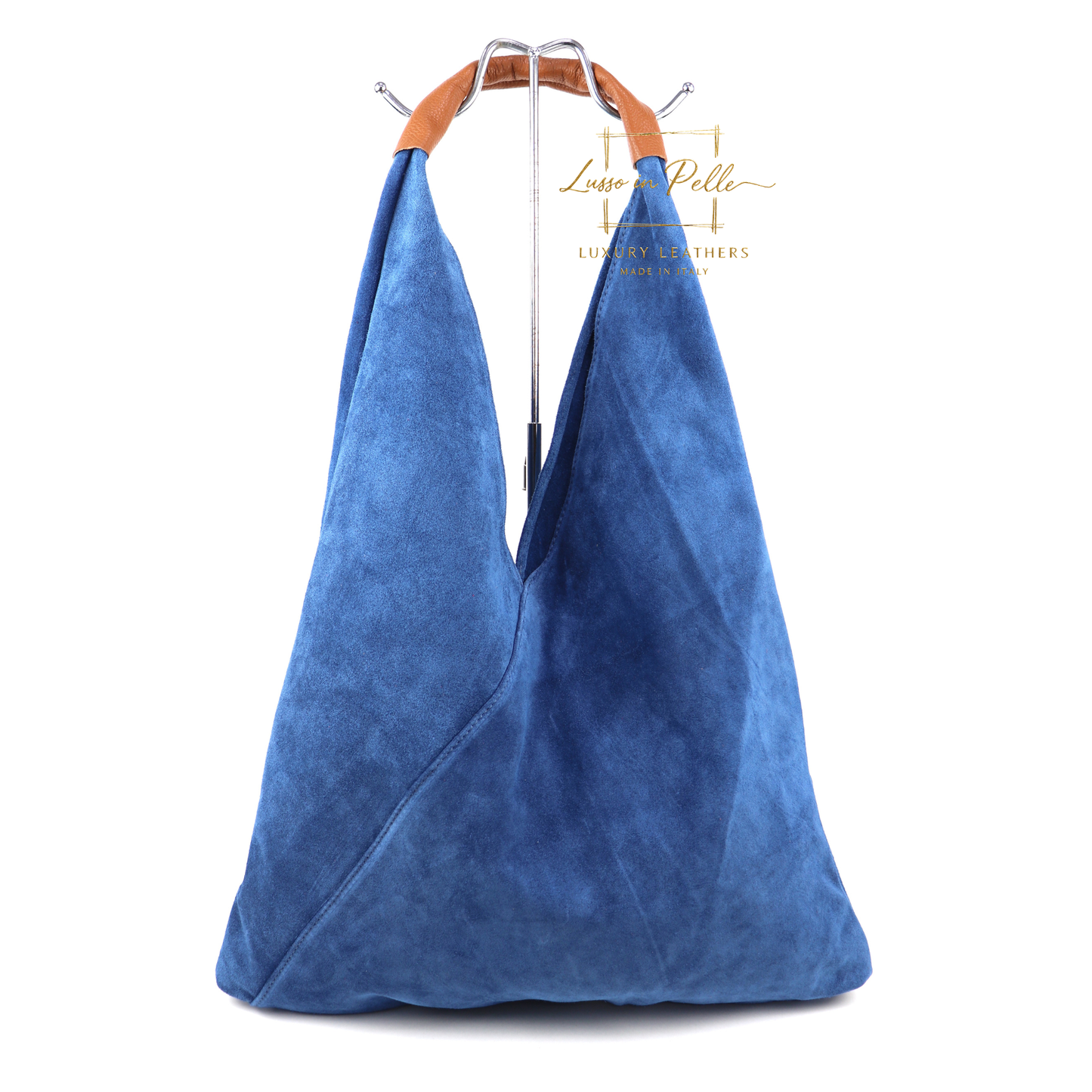Large Genuine Italian Suede Tote Bag