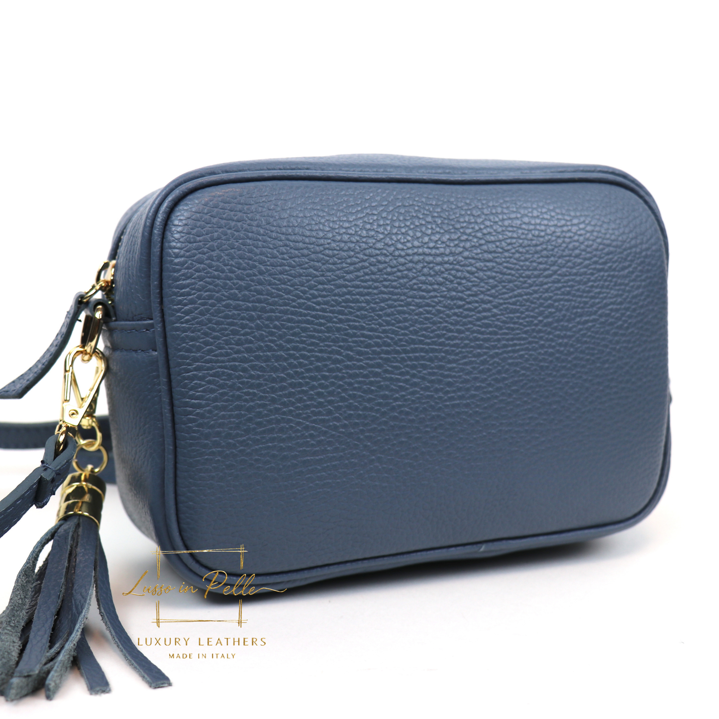 Sierra Genuine Italian Pebbled Leather Box Bag