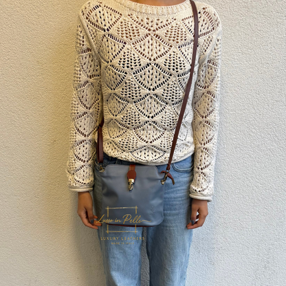 Vera Pelle Leather Crossbody Bag