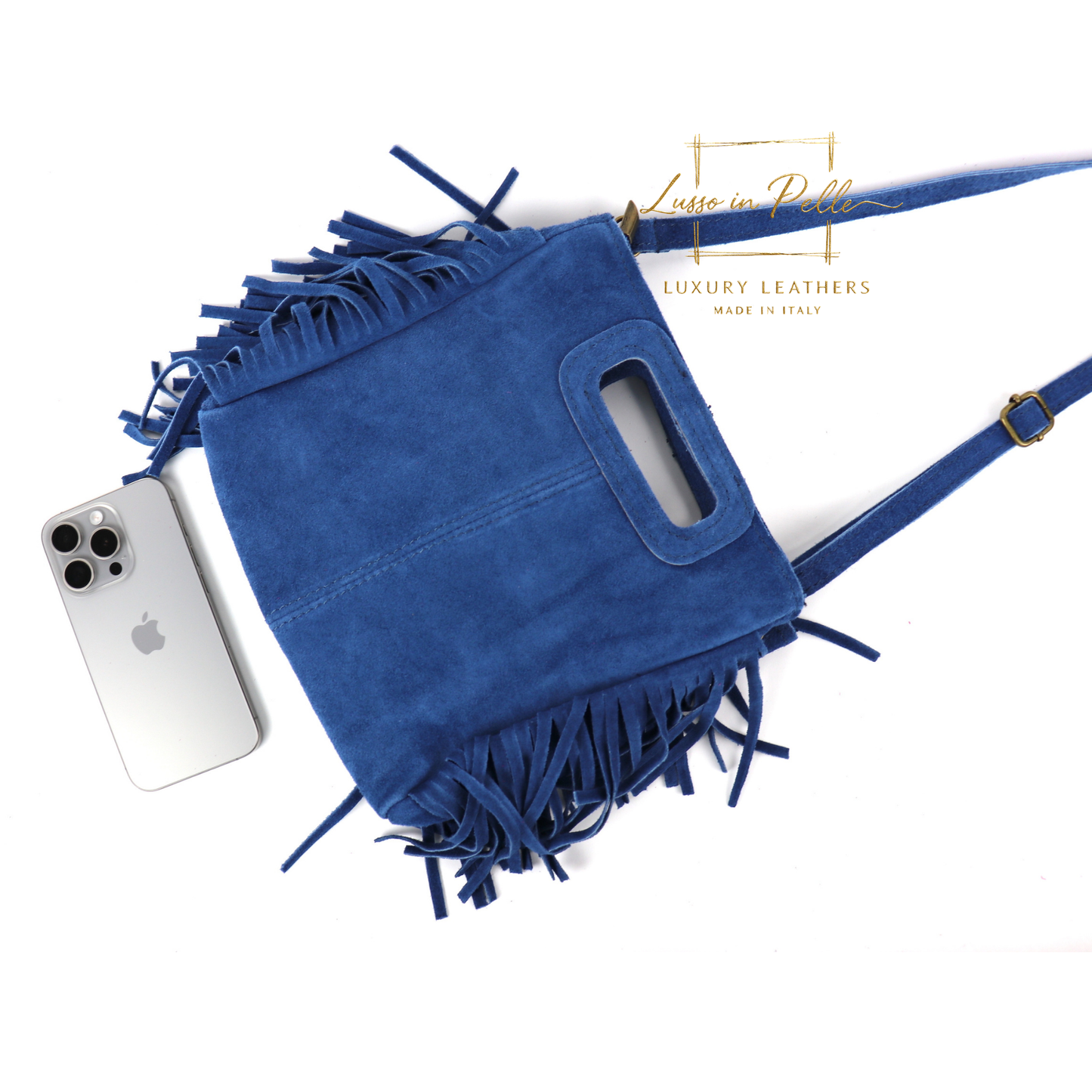 Suede Boho Tassel Crossbody Bag with Adjustable Detachable Straps