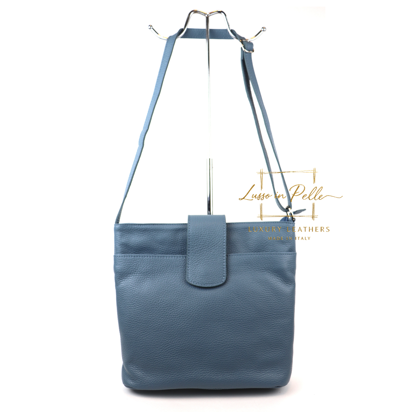 Italian Leather Shoulder/Crossbody Bag with Adjustable Straps