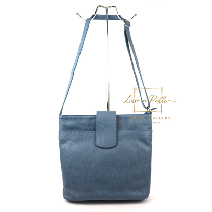 Italian Leather Shoulder/Crossbody Bag with Adjustable Straps