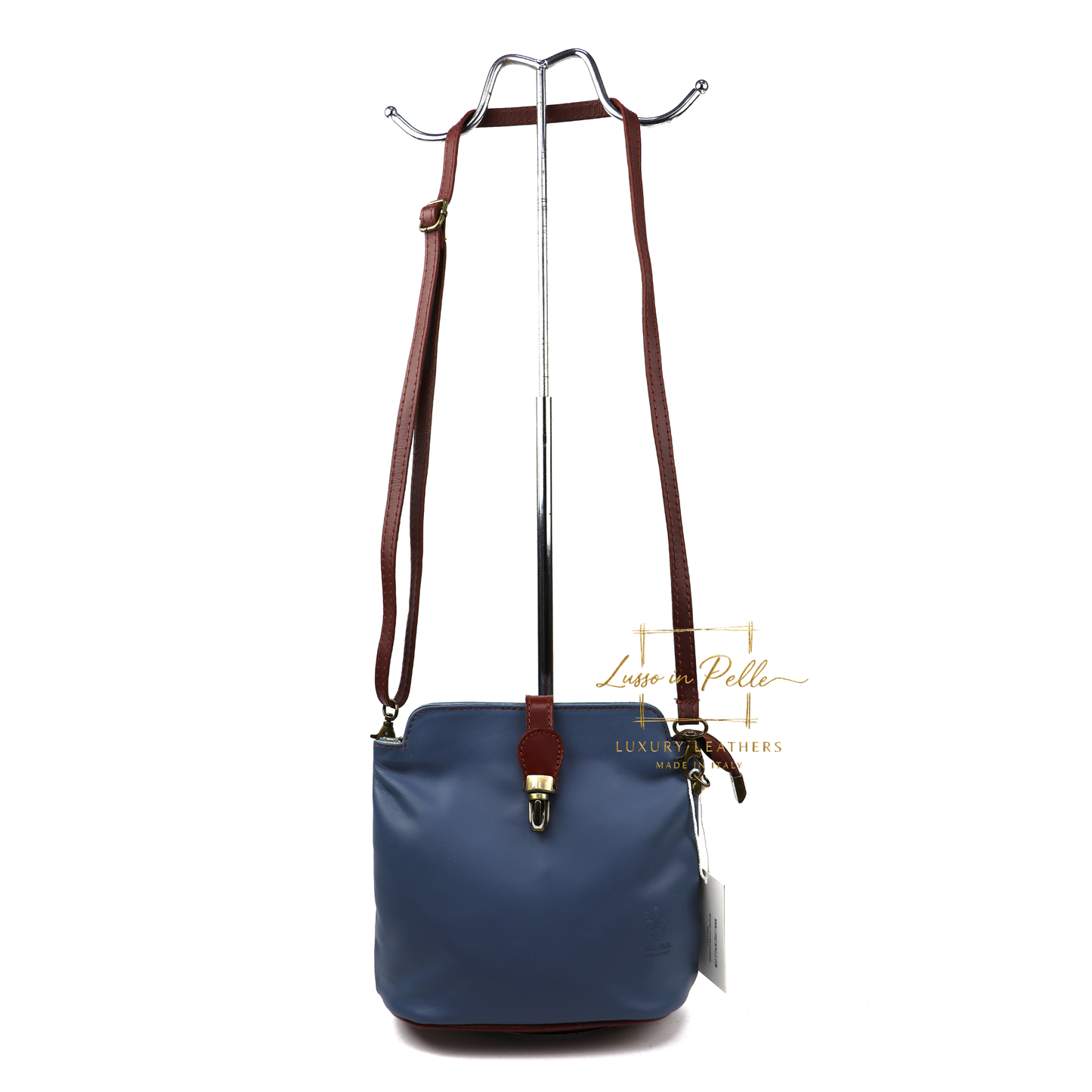 Vera Pelle Leather Crossbody Bag