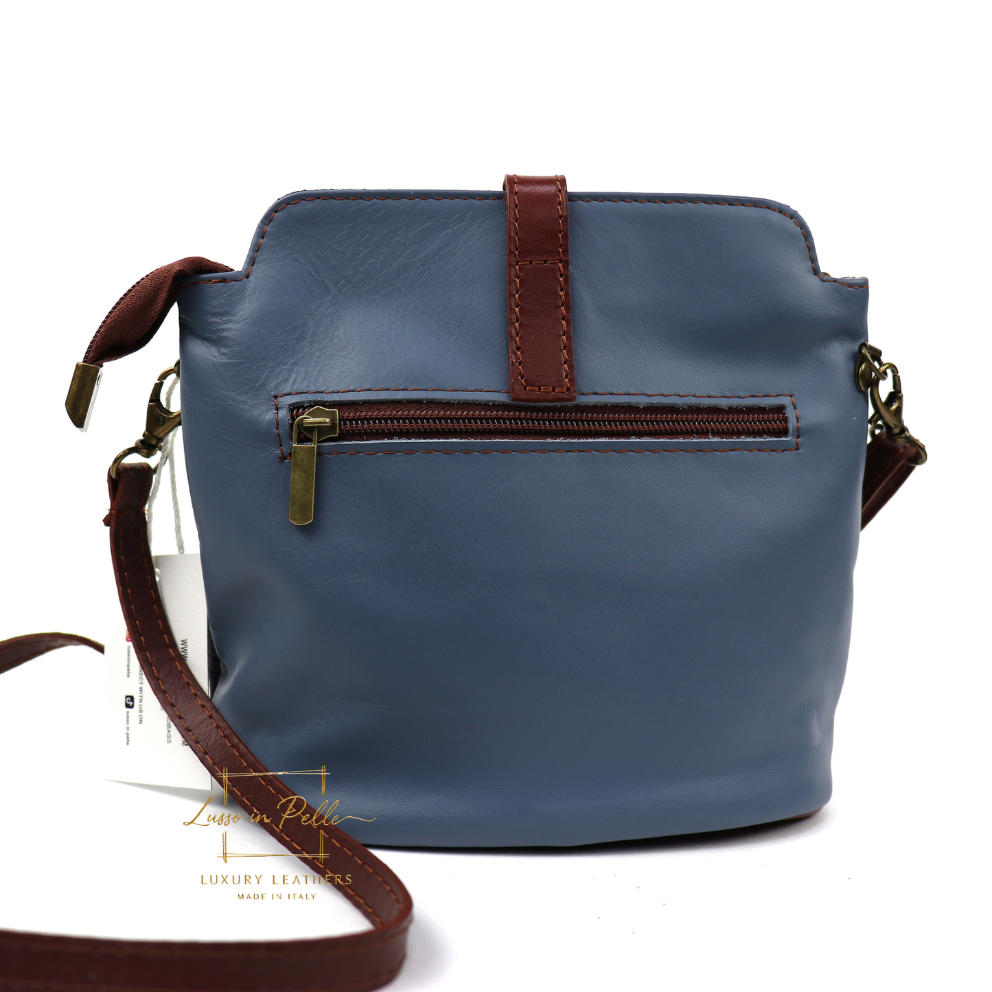 Vera Pelle Leather Crossbody Bag