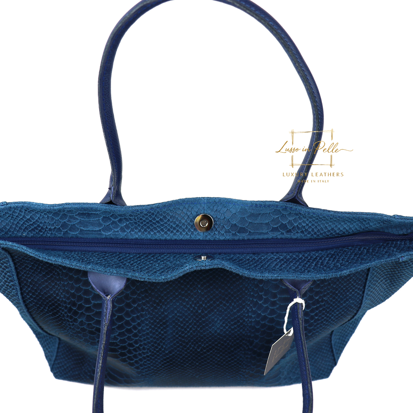 Suede Snake Print Two Style Large Shopper Bag