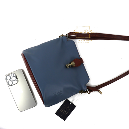 Vera Pelle Leather Crossbody Bag
