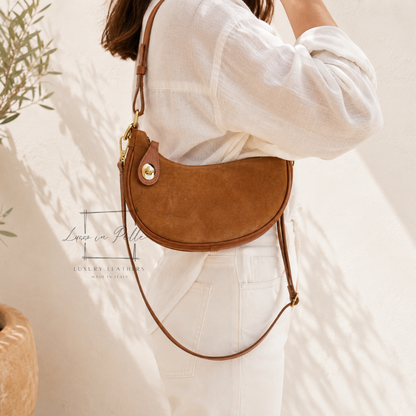 Small Half Moon Shoulder/ Crossbody Bag