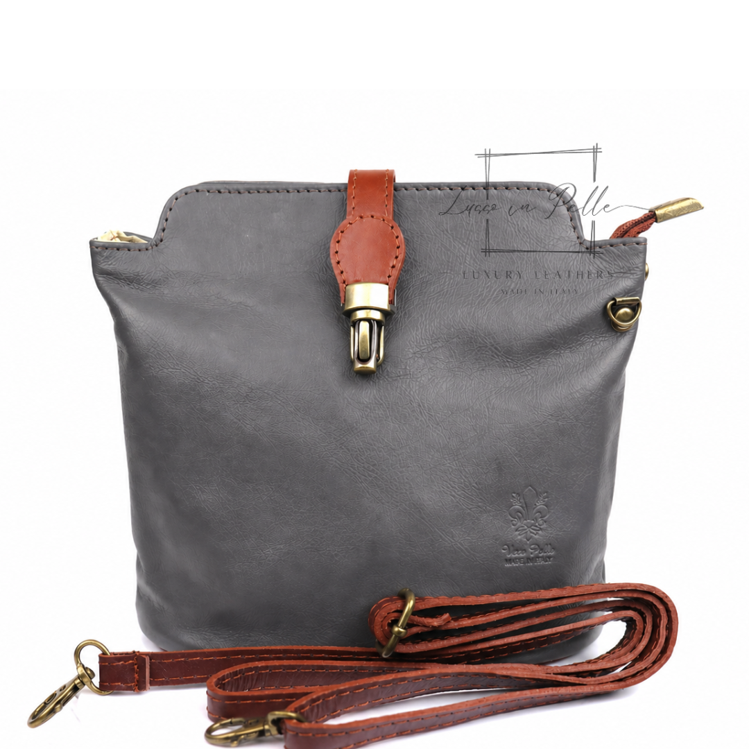 Vera Pelle Leather Crossbody Bag