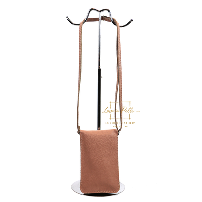 Minimalist Genuine Leather Crossbody Phone Bag