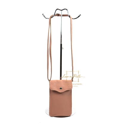 Minimalist Genuine Leather Crossbody Phone Bag