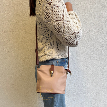 Vera Pelle Leather Crossbody Bag