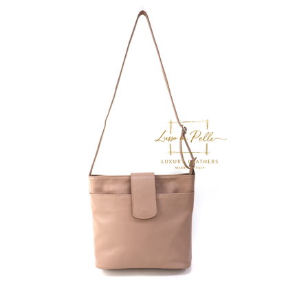 Italian Leather Shoulder/Crossbody Bag with Adjustable Straps