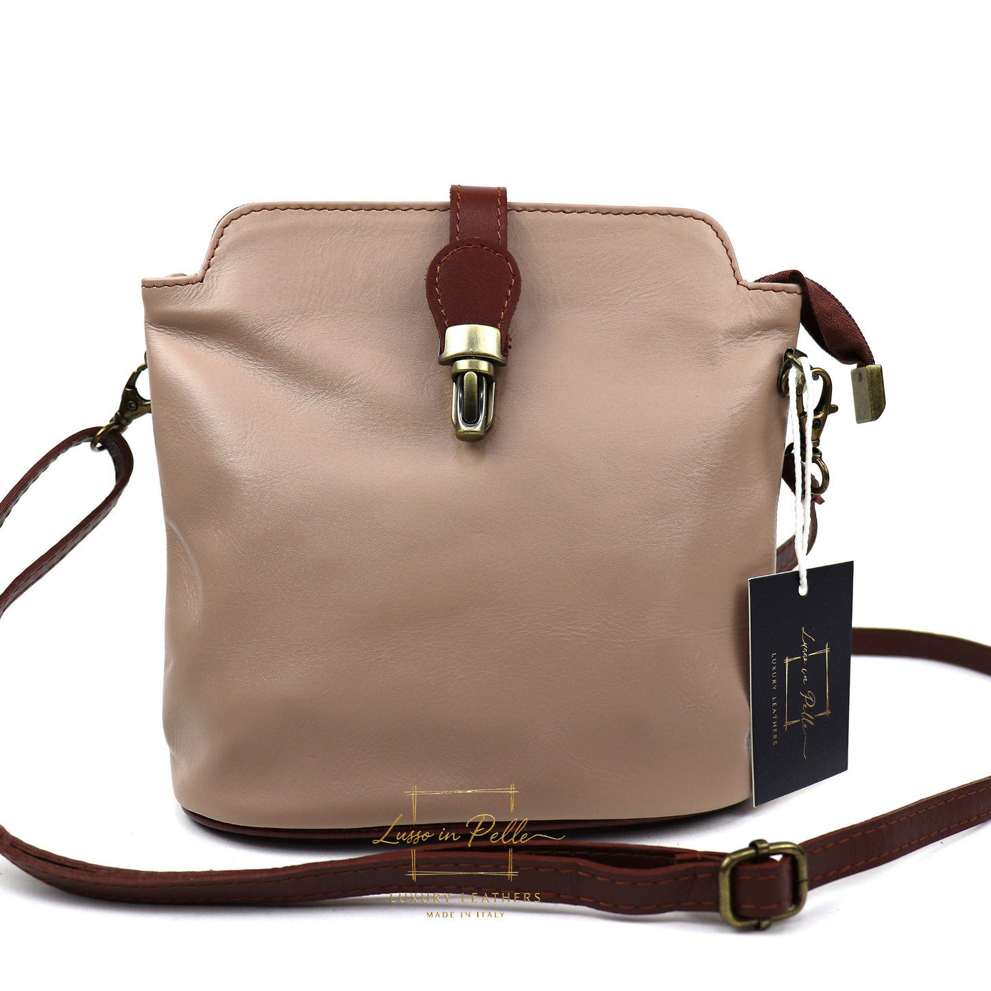 Vera Pelle Leather Crossbody Bag