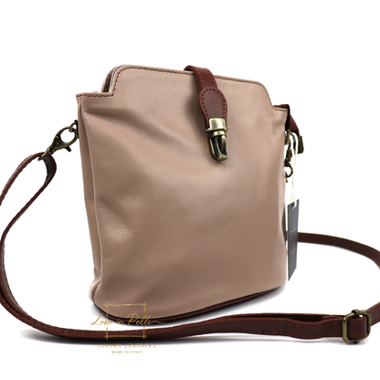 Vera Pelle Leather Crossbody Bag