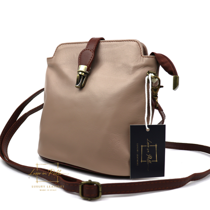 Vera Pelle Leather Crossbody Bag