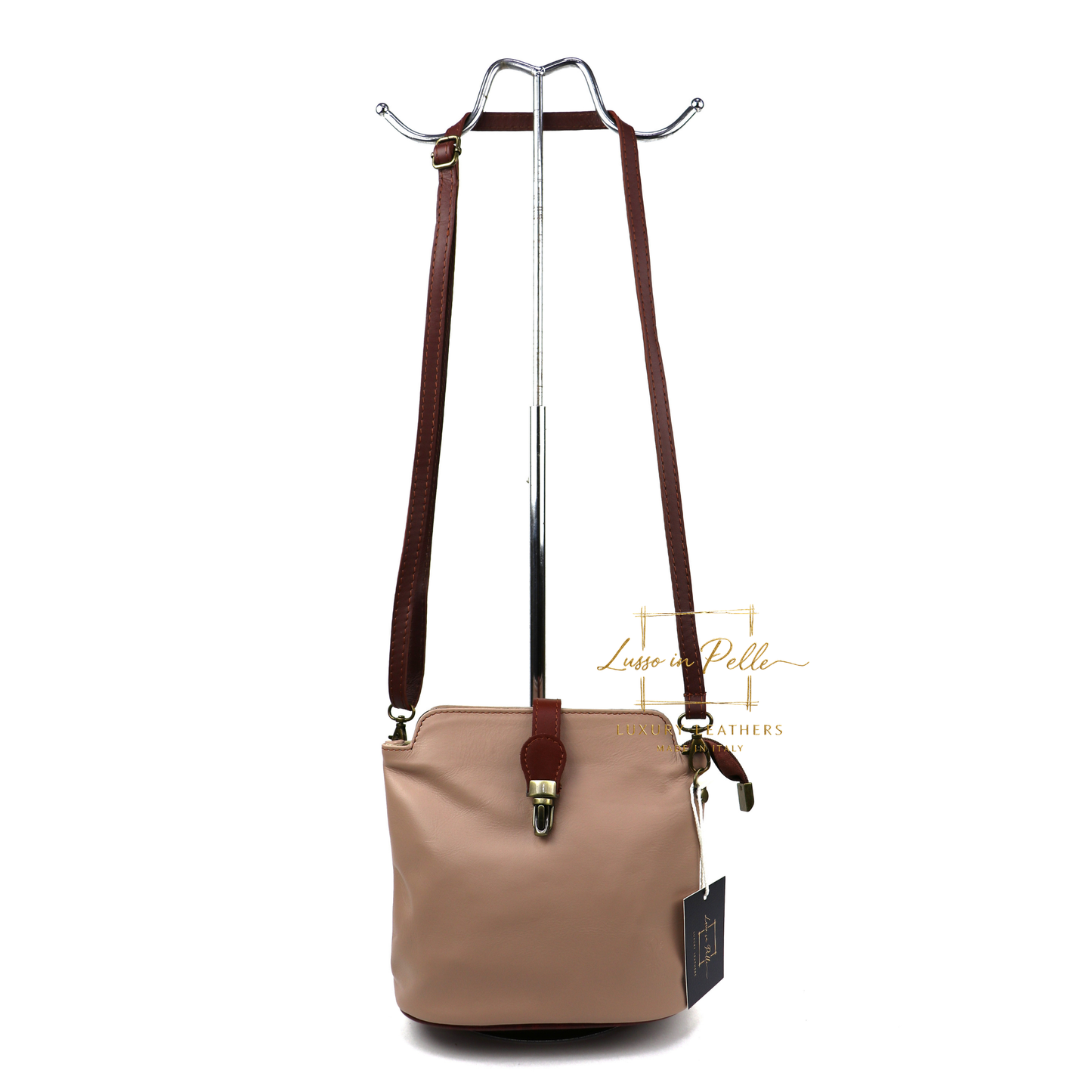 Vera Pelle Leather Crossbody Bag