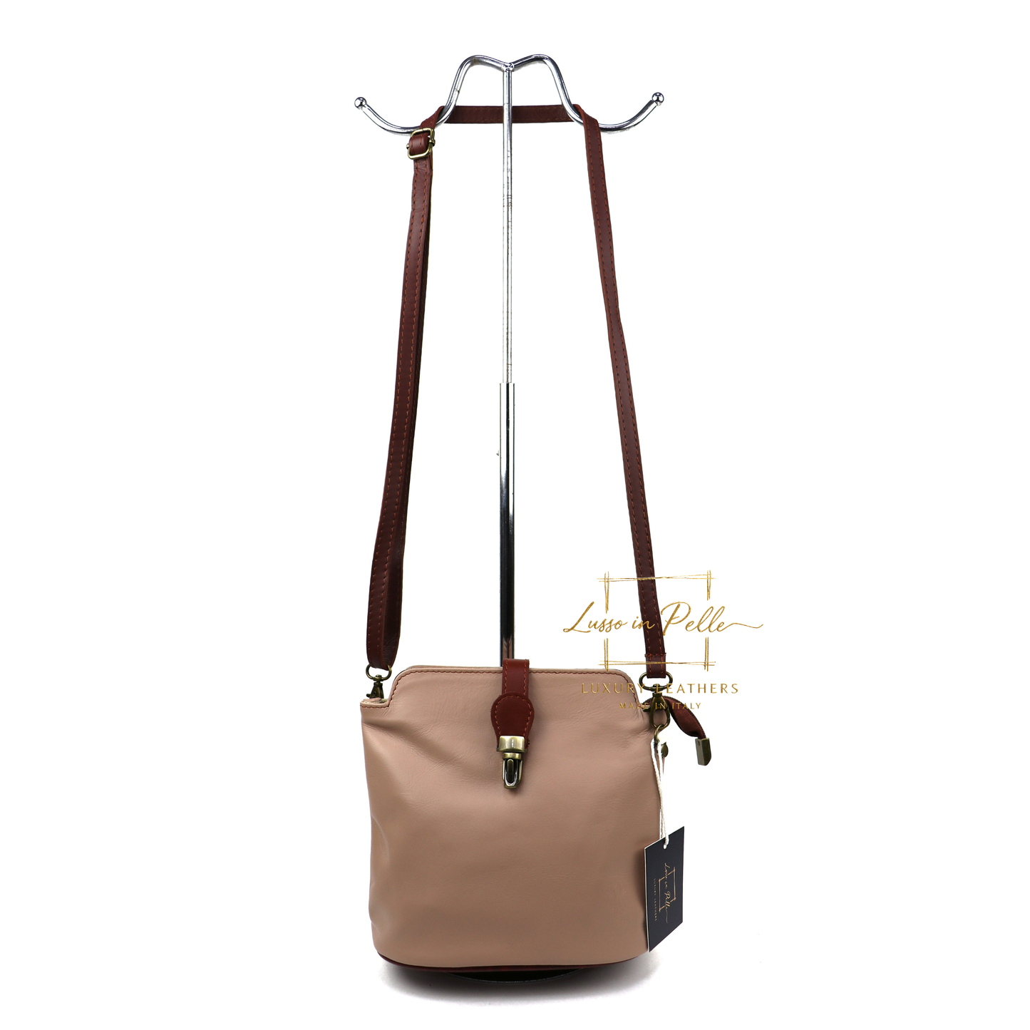 Vera Pelle Leather Crossbody Bag