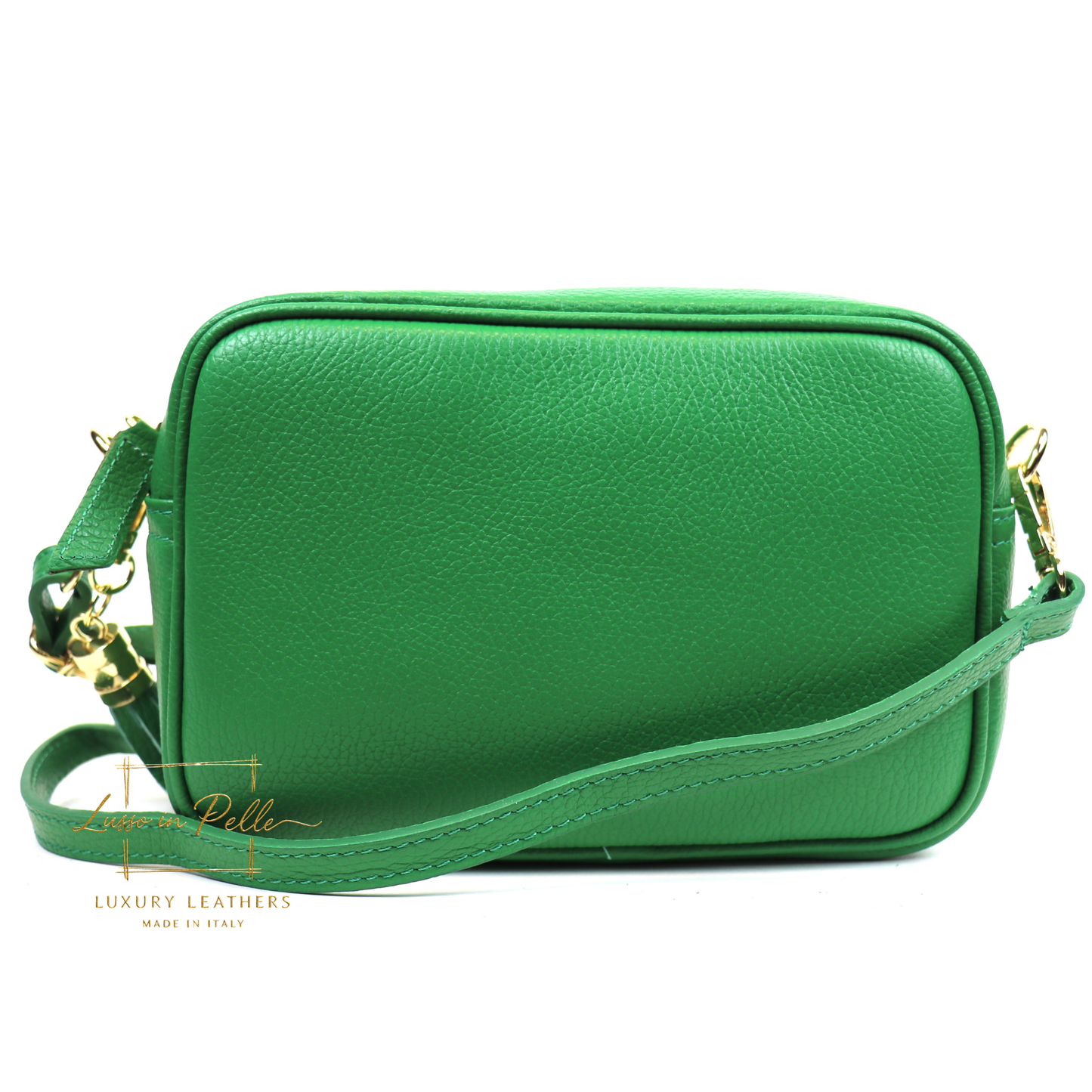 Sierra Genuine Italian Pebbled Leather Box Bag