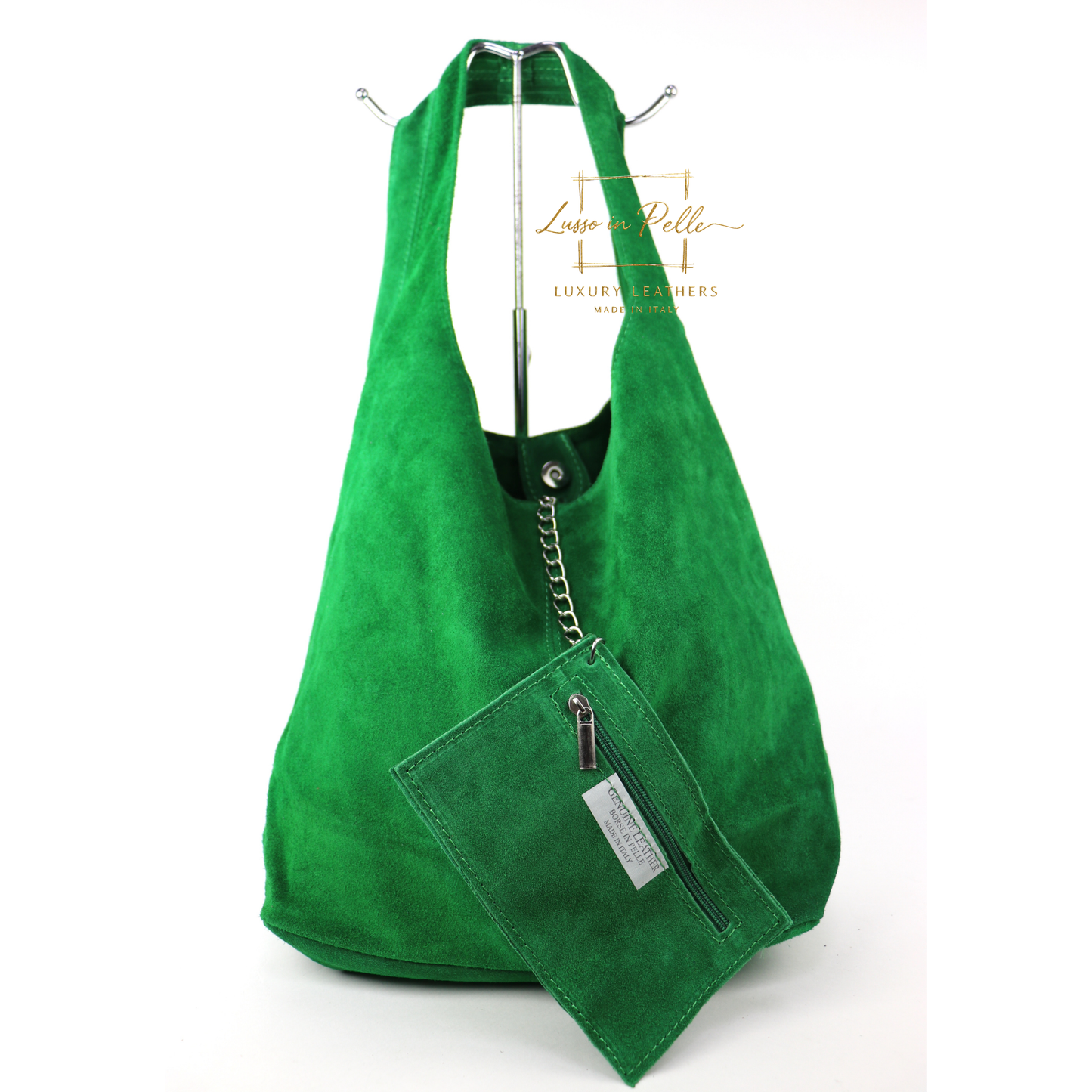 Cali Genuine Suede Hobo Slouchy Shoulder Bag