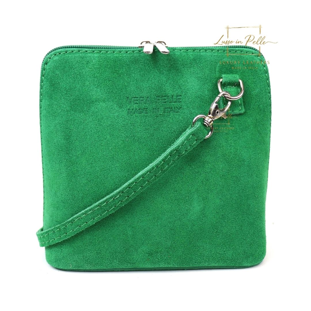 Ella Small Suede Crossbody Bag with Detachable Straps