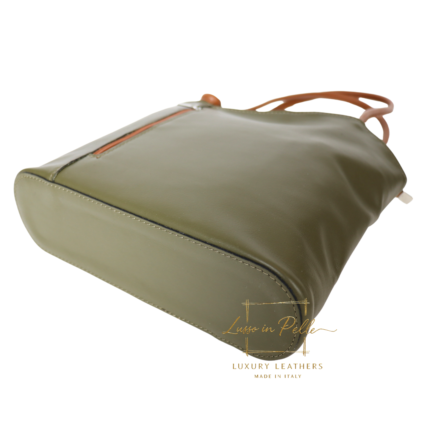 Nappa Leather Convertible Shoulder Bag & Backpack