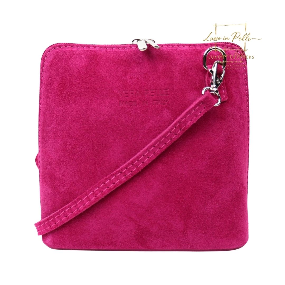Ella Small Suede Crossbody Bag with Detachable Straps