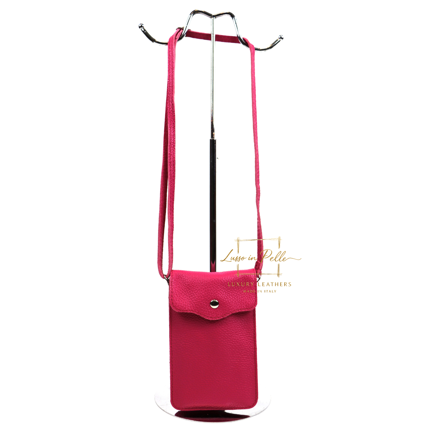 Minimalist Genuine Leather Crossbody Phone Bag