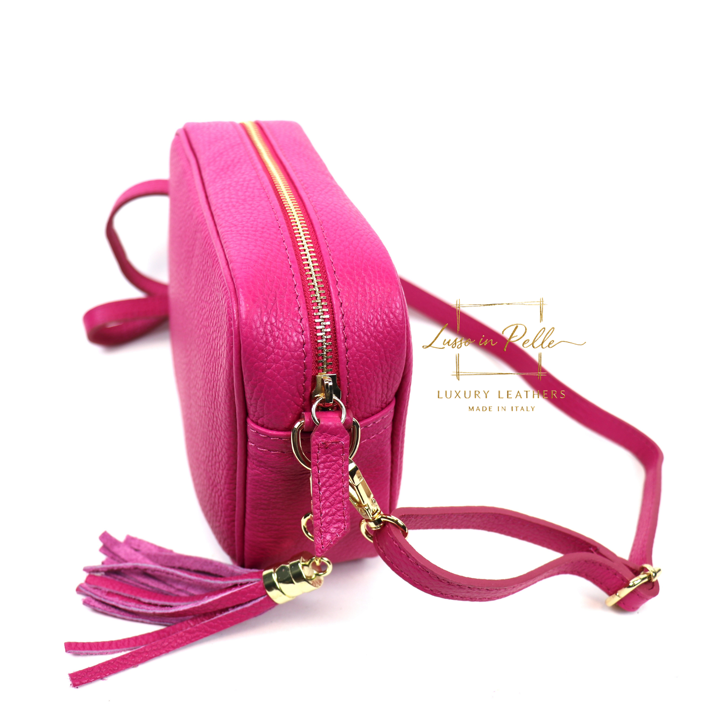 Sierra Genuine Italian Pebbled Leather Box Bag