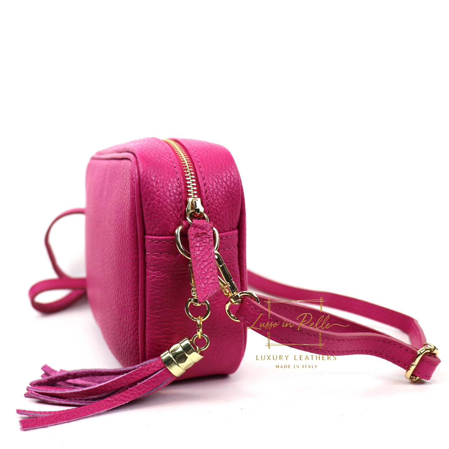Sierra Genuine Italian Pebbled Leather Box Bag